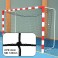 Filet de Handball réglementaires buts 3mx2mx1m Cablé PE 2 mm Maille 120 double Noir