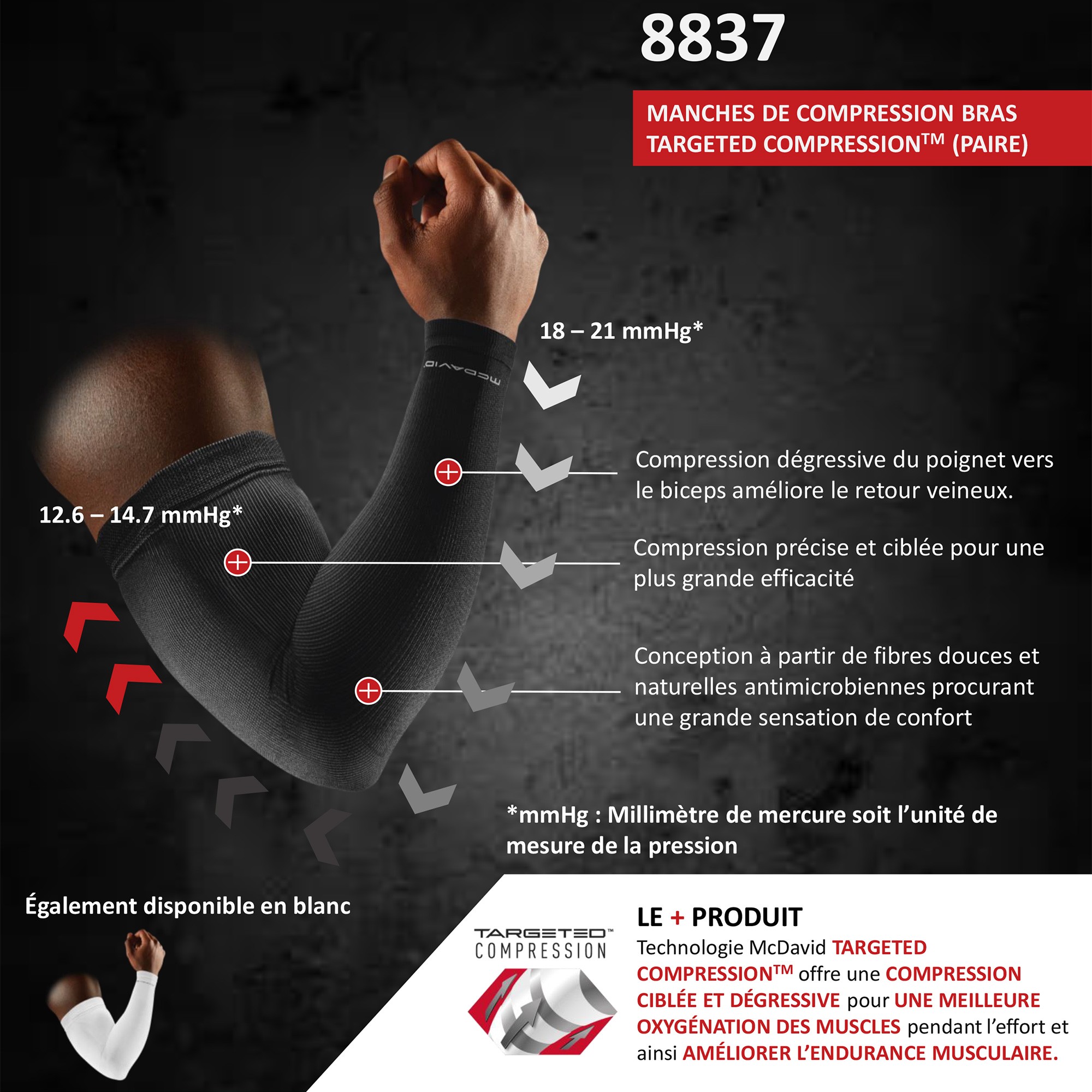 Genouillère Compression Protection Select 6653 blanc