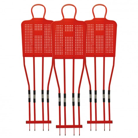 Lot de 3 Mannequins 180 cm - Rouge Sporti