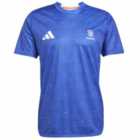 T-shirt d'entraînement domicile France 25/26 - Adidas A_ATH-JP4256-BLUE-