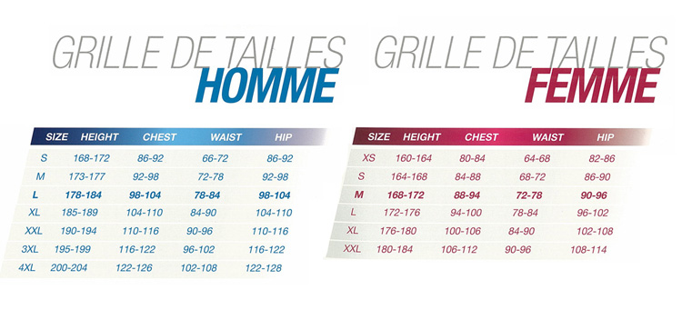 adidas guide des tailles homme
